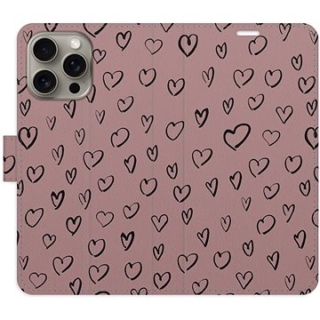 

iSaprio Flip pouzdro Heart Dark 02 pro iPhone 15 Pro Max