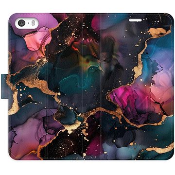 

iSaprio Flip pouzdro Dark Marble pro iPhone 5/5S/SE