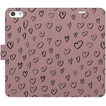 

iSaprio Flip pouzdro Heart Dark 02 pro iPhone 5/5S/SE