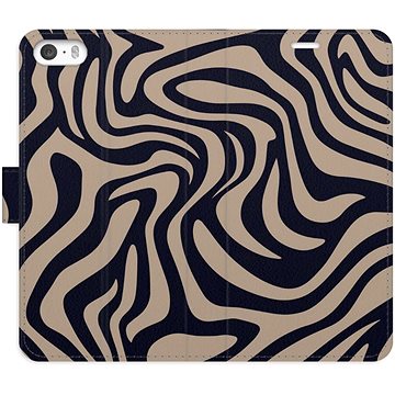 

iSaprio Flip pouzdro Zebra Black 02 pro iPhone 5/5S/SE