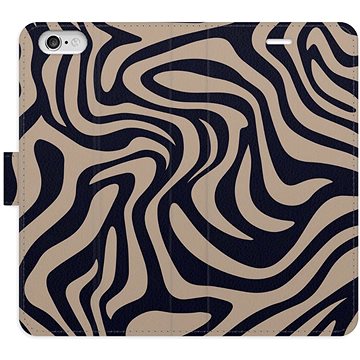 

iSaprio Flip pouzdro Zebra Black 02 pro iPhone 6/6S