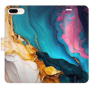 

iSaprio Flip pouzdro Colourful Marble pro iPhone 7 Plus
