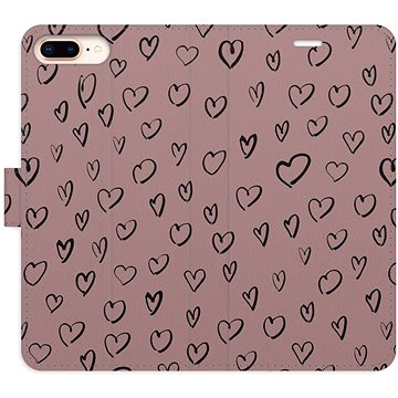 

iSaprio Flip pouzdro Heart Dark 02 pro iPhone 7 Plus