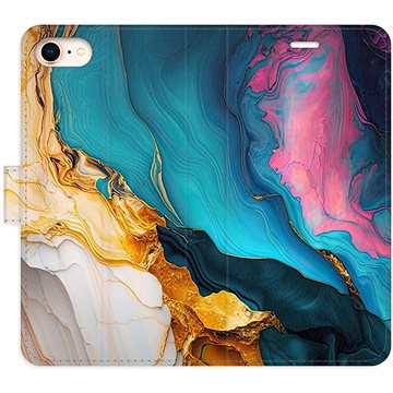 

iSaprio Flip pouzdro Colourful Marble pro iPhone 7/8/SE 2020