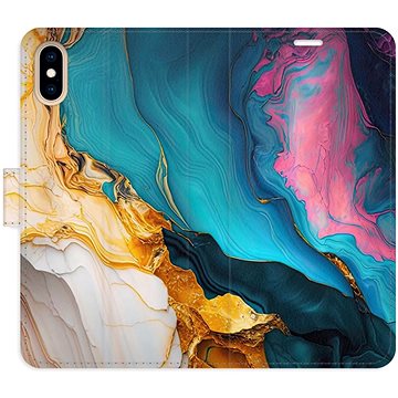

iSaprio Flip pouzdro Colourful Marble pro iPhone X/XS