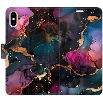 

iSaprio Flip pouzdro Dark Marble pro iPhone X/XS