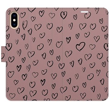 

iSaprio Flip pouzdro Heart Dark 02 pro iPhone X/XS