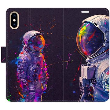 

iSaprio Flip pouzdro Neon Astronaut 02 pro iPhone X/XS