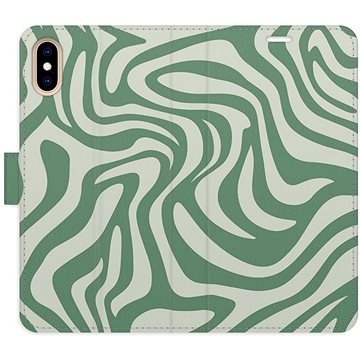 

iSaprio Flip pouzdro Zebra Green 02 pro iPhone X/XS