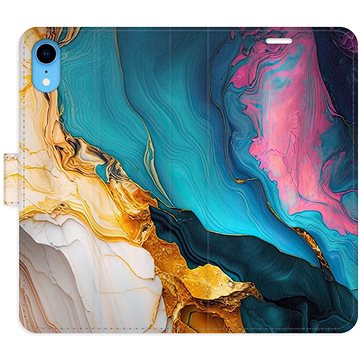 

iSaprio Flip pouzdro Colourful Marble pro iPhone XR