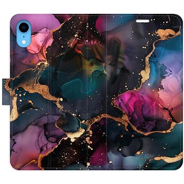 

iSaprio Flip pouzdro Dark Marble pro iPhone XR