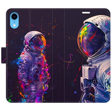 

iSaprio Flip pouzdro Neon Astronaut 02 pro iPhone XR