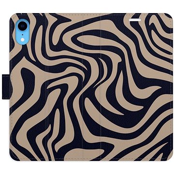 

iSaprio Flip pouzdro Zebra Black 02 pro iPhone XR