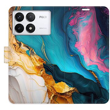

iSaprio Flip pouzdro Colourful Marble pro Poco F6 Pro