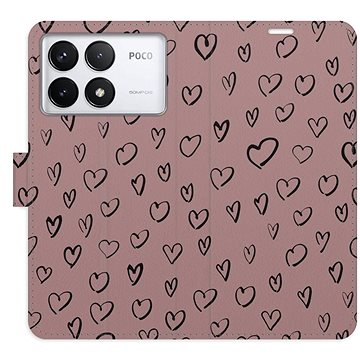 

iSaprio Flip pouzdro Heart Dark 02 pro Poco F6 Pro