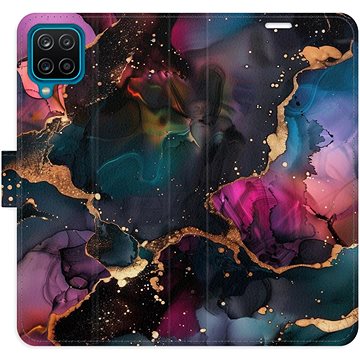 

iSaprio Flip pouzdro Dark Marble pro Samsung Galaxy A12