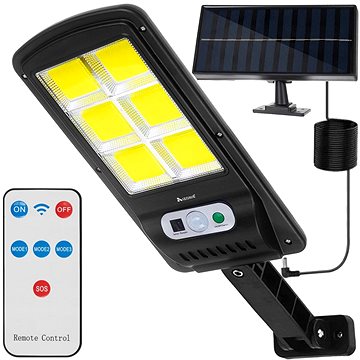 

Izoxis 19441 Pouliční osvětlení solární 120 LED COB, IP65, 36 W, 500 lm černé