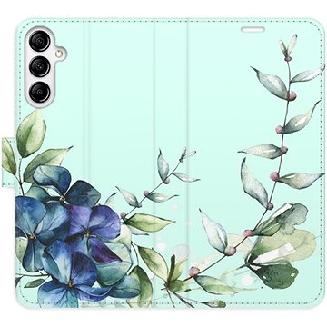 

iSaprio flip pouzdro Blue Flowers pro Samsung Galaxy A14 / A14 5G