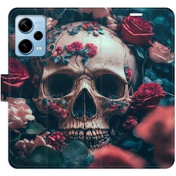 

iSaprio flip pouzdro Skull in Roses 02 pro Xiaomi Redmi Note 12 Pro+ 5G
