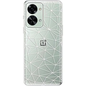 

iSaprio Abstract Triangles 03 pro white pro OnePlus Nord 2T 5G
