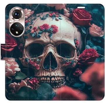 iSaprio flip pouzdro Skull in Roses 02 pro Honor 50 / Nova 9