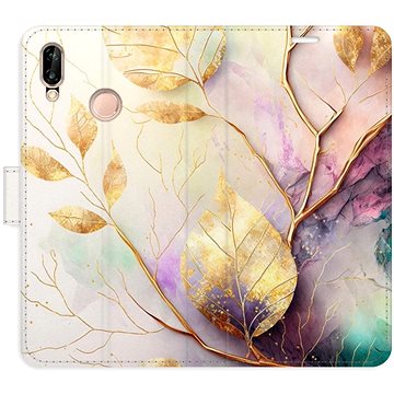 

iSaprio flip pouzdro Gold Leaves 02 pro Huawei P20 Lite