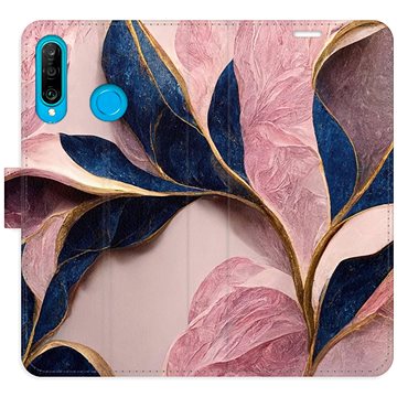 

iSaprio flip pouzdro Pink Leaves pro Huawei P30 Lite