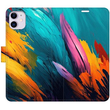 

iSaprio flip pouzdro Orange Paint 02 pro iPhone 11