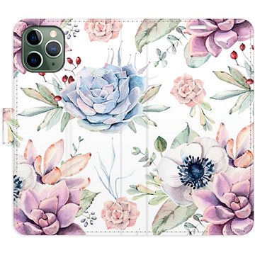 

iSaprio flip pouzdro Succulents Pattern pro iPhone 11 Pro