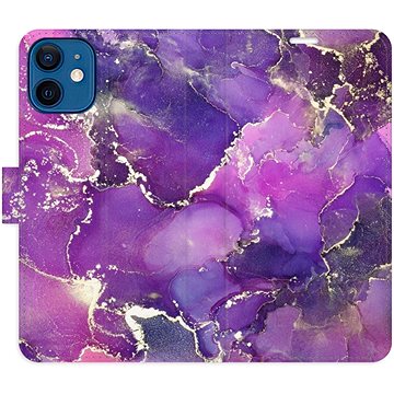 

iSaprio flip pouzdro Purple Marble pro iPhone 12 mini