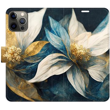 

iSaprio flip pouzdro Gold Flowers pro iPhone 12/12 Pro