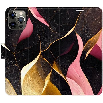 

iSaprio flip pouzdro Gold Pink Marble 02 pro iPhone 12/12 Pro