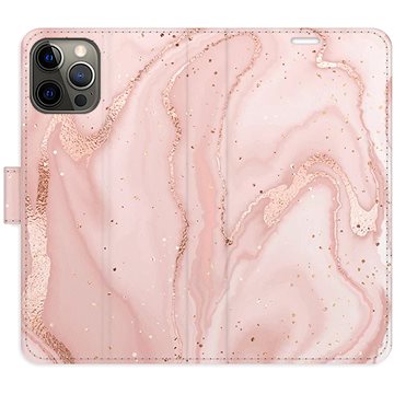 

iSaprio flip pouzdro RoseGold Marble pro iPhone 12/12 Pro