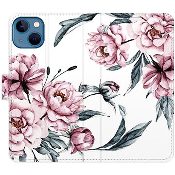 

iSaprio flip pouzdro Pink Flowers pro iPhone 13