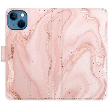 

iSaprio flip pouzdro RoseGold Marble pro iPhone 13