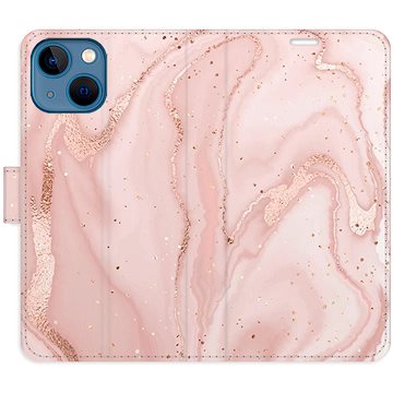 

iSaprio flip pouzdro RoseGold Marble pro iPhone 13 mini