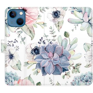 

iSaprio flip pouzdro Succulents pro iPhone 13 mini
