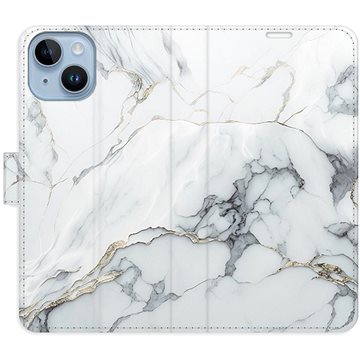

iSaprio flip pouzdro SilverMarble 15 pro iPhone 14