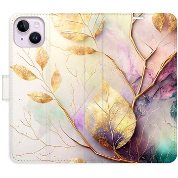 

iSaprio flip pouzdro Gold Leaves 02 pro iPhone 14 Plus