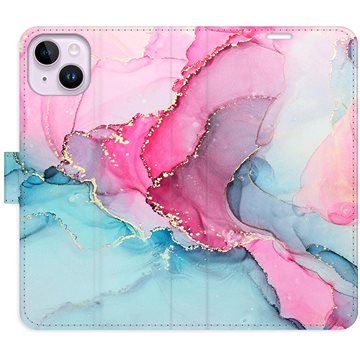 

iSaprio flip pouzdro PinkBlue Marble pro iPhone 14 Plus