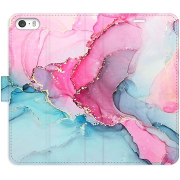

iSaprio flip pouzdro PinkBlue Marble pro iPhone 5/5S/SE
