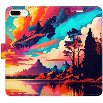 iSaprio flip pouzdro Colorful Mountains 02 pro iPhone 7 Plus