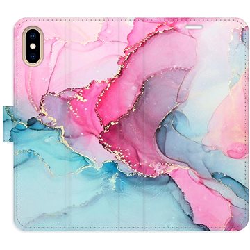 

iSaprio flip pouzdro PinkBlue Marble pro iPhone X/XS