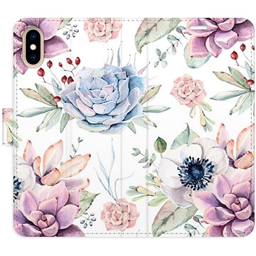 

iSaprio flip pouzdro Succulents Pattern pro iPhone X/XS
