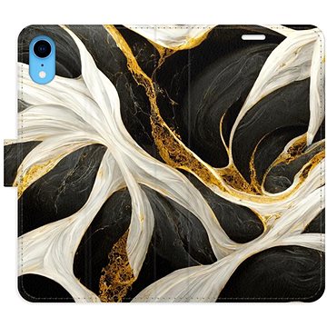 

iSaprio flip pouzdro BlackGold Marble pro iPhone XR
