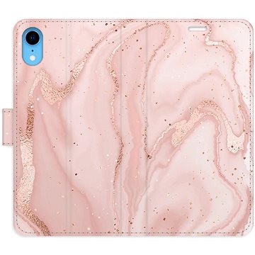 

iSaprio flip pouzdro RoseGold Marble pro iPhone XR