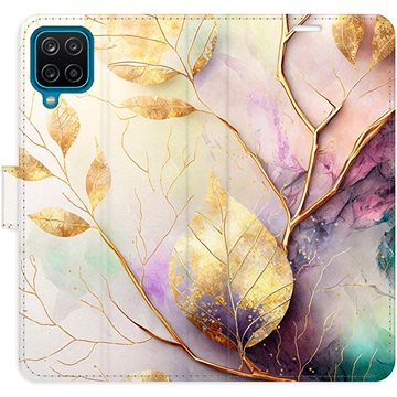 

iSaprio flip pouzdro Gold Leaves 02 pro Samsung Galaxy A12