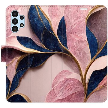 

iSaprio flip pouzdro Pink Leaves pro Samsung Galaxy A13 / A13 5G