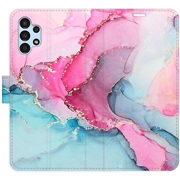 

iSaprio flip pouzdro PinkBlue Marble pro Samsung Galaxy A13 / A13 5G
