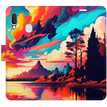iSaprio flip pouzdro Colorful Mountains 02 pro Samsung Galaxy A20e